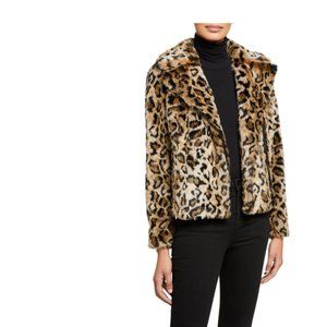 MOTHER Animal Print Faux Fur Jacket - Size M